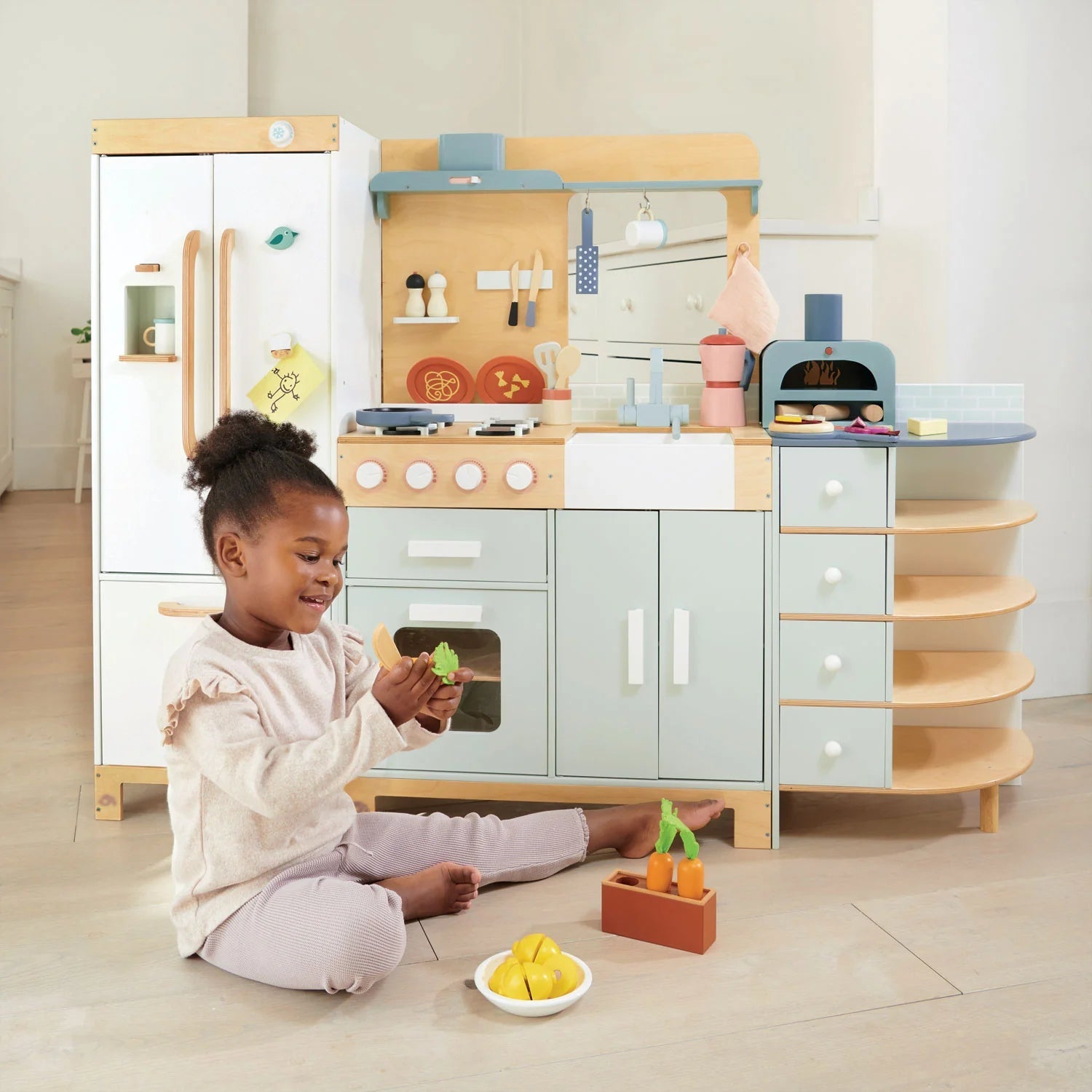 Buy La Fiamma Grand Kitchen – Large Wooden Play Kitchen by ThreadBear Design | for kids by Learning Bugs UK