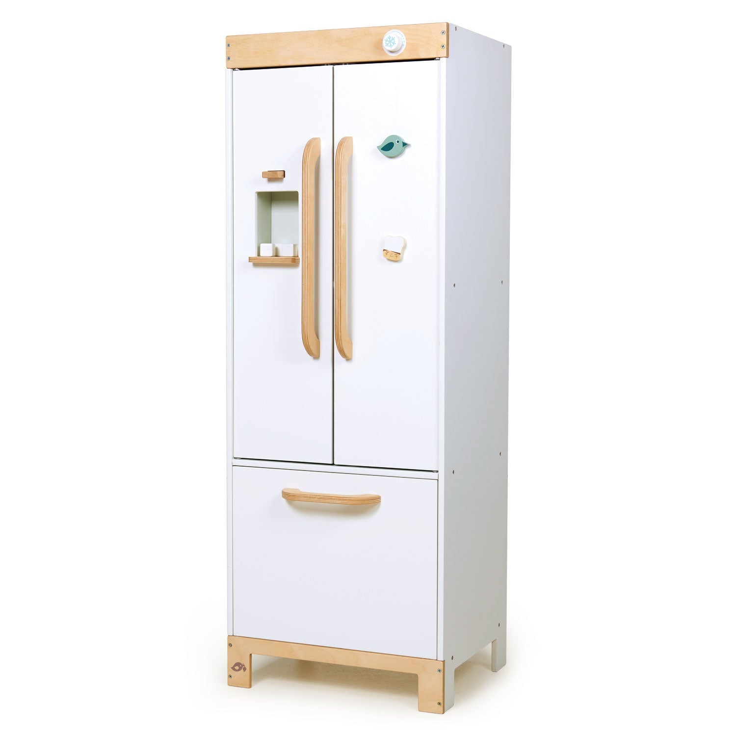 Buy Tender Leaf Refrigerator – Wooden Play Fridge for Kids | for kids by Learning Bugs UK