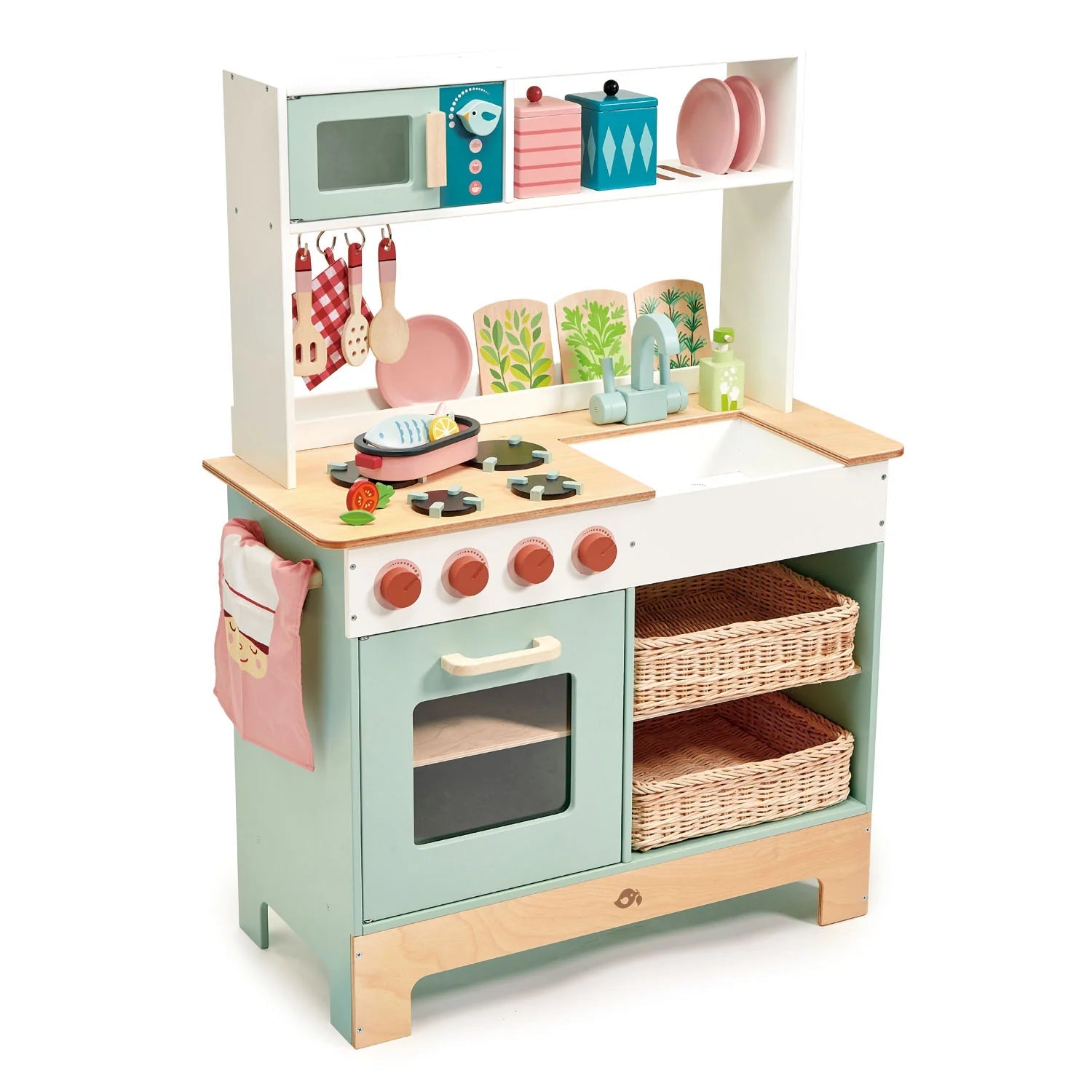 Buy Tender Leaf Wooden Large Kitchen Range – Eco - Friendly Pretend Play Kitchen | for kids by Learning Bugs UK