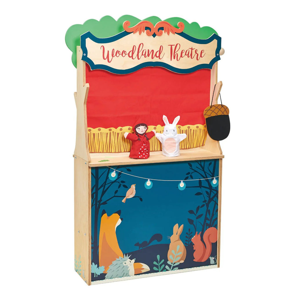 Buy Tender Leaf Woodland Stores and Theatre – Wooden Play Shop and Theatre Set | for kids by Learning Bugs UK