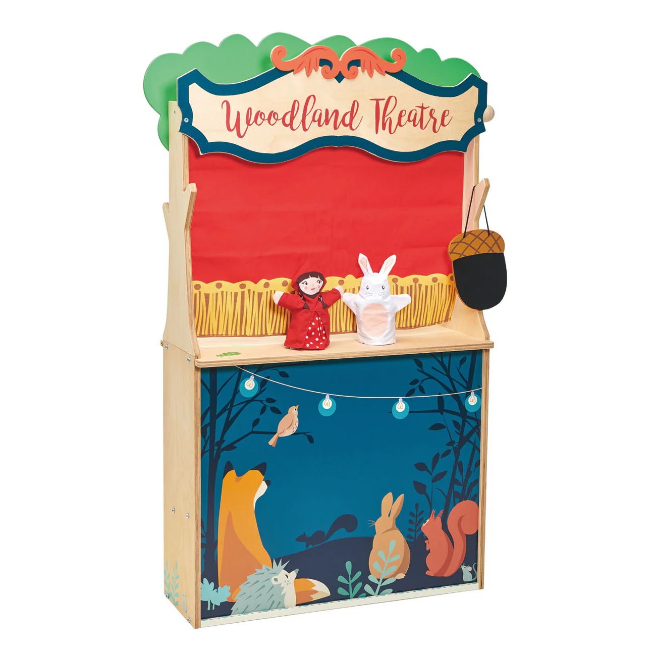 Buy Tender Leaf Woodland Stores and Theatre – Wooden Play Shop and Theatre Set | for kids by Learning Bugs UK