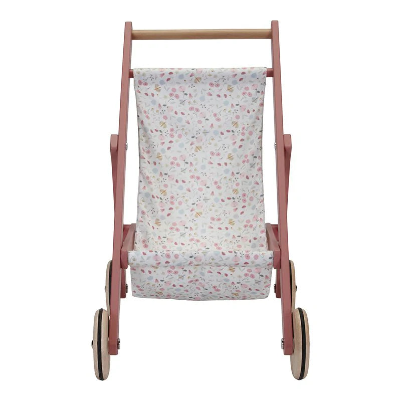 Little Dutch Wooden Doll Stroller - Flowers & Butterflies