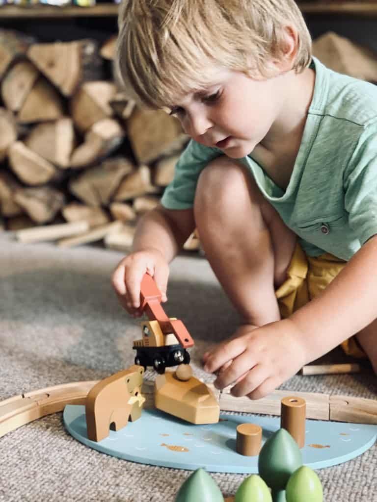 Tender Leaf Wild Pines Wooden Train Set by Tenderleaf Toys - Learning Bugs UK