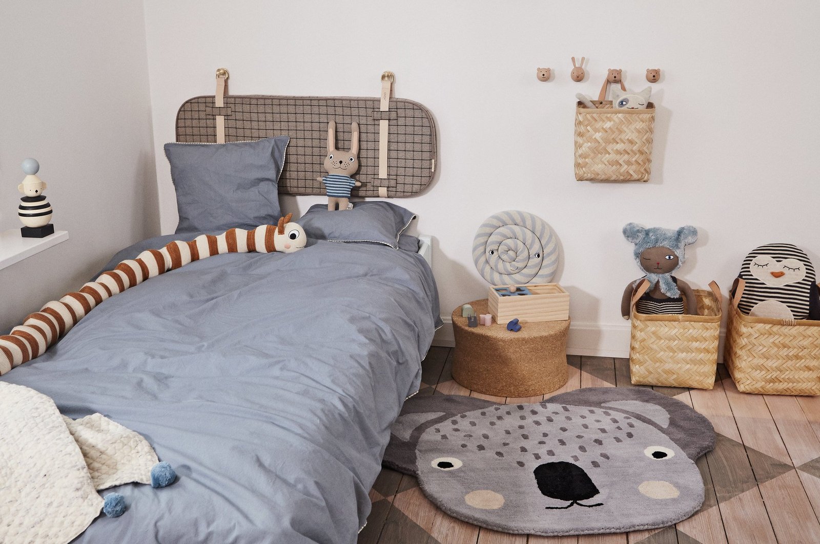 Oyoy Koala Rug - Grey by Oyoy - Learning Bugs UK
