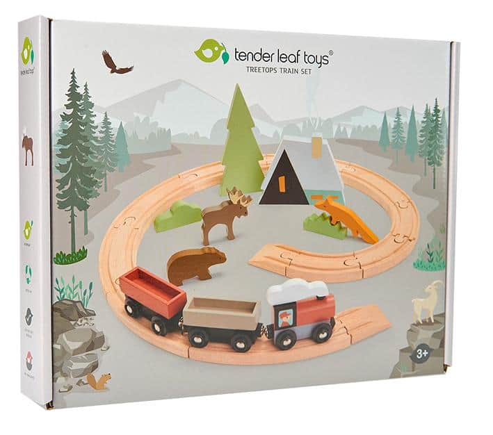 Tender Leaf - Treetops Train Set by Tenderleaf Toys - Learning Bugs UK