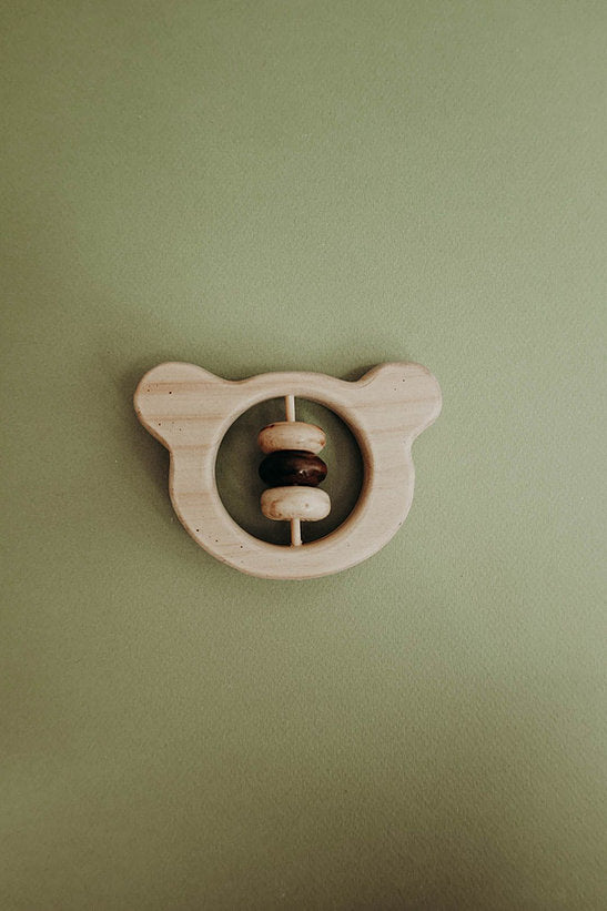 Wooden Baby Rattles - Animals