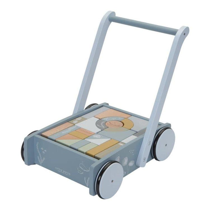 Little Dutch Wooden Block Trolley Ocean