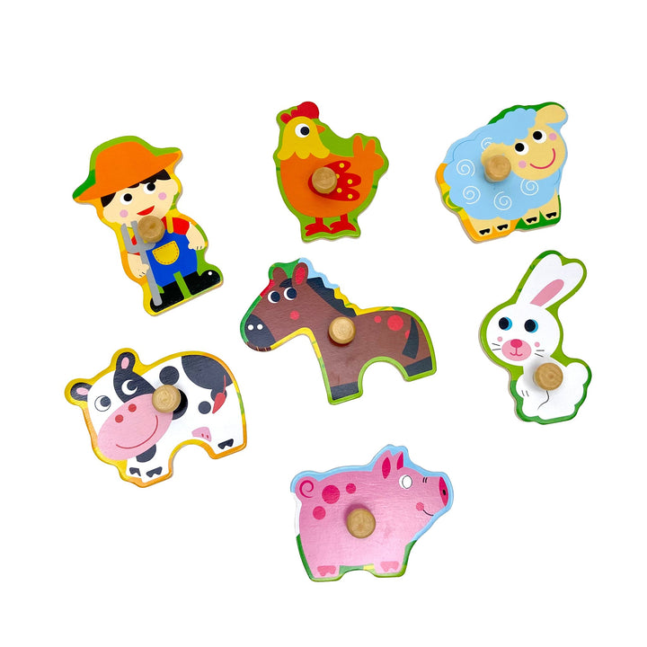 Wooden Sorting Game - Farm Animals
