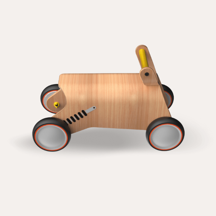 Mamatoyz Bold Ride On - Natural Beech Wood Toy for Toddlers by Mamatoyz - Learning Bugs UK
