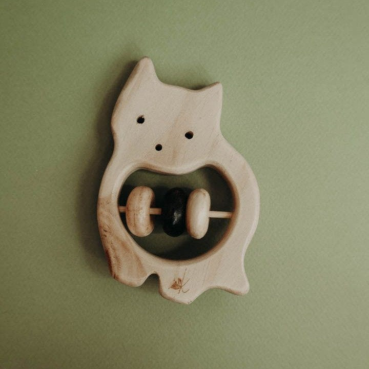 Wooden Baby Rattles - Animals