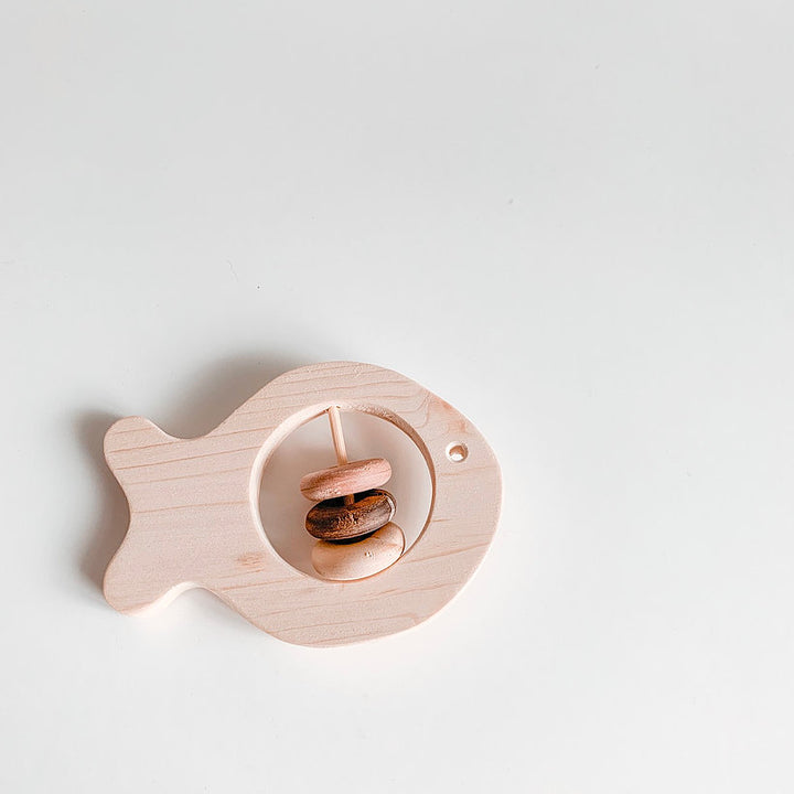 Wooden Baby Rattles - Animals