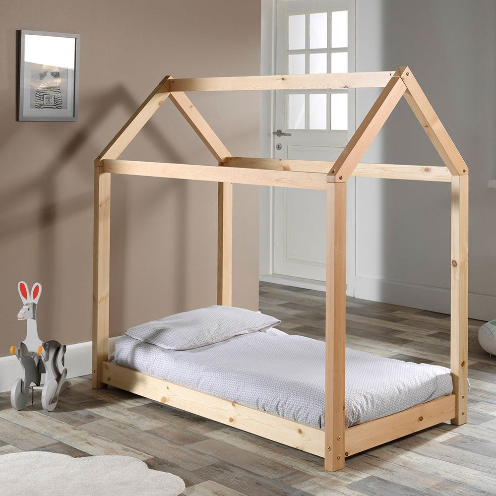 Cabane Bed - Natural by Vipack - Learning Bugs UK