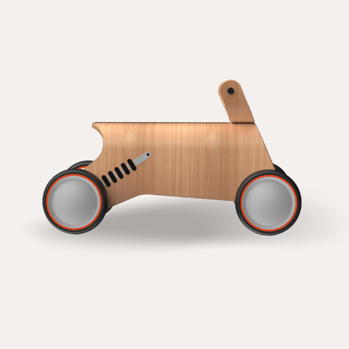 Mamatoyz Bold Ride On - Natural Beech Wood Toy for Toddlers by Mamatoyz - Learning Bugs UK