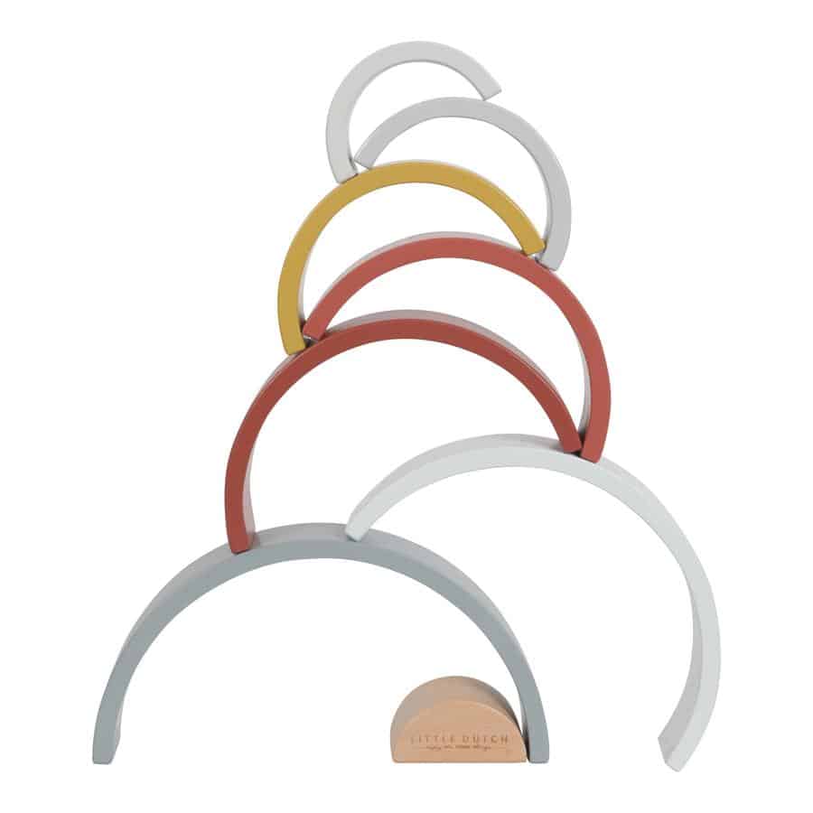 Little Dutch Stacking Rainbow Pure & Nature by Little Dutch - Learning Bugs UK