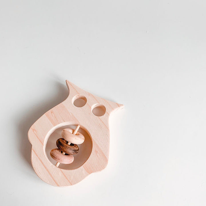 Wooden Baby Rattles - Animals