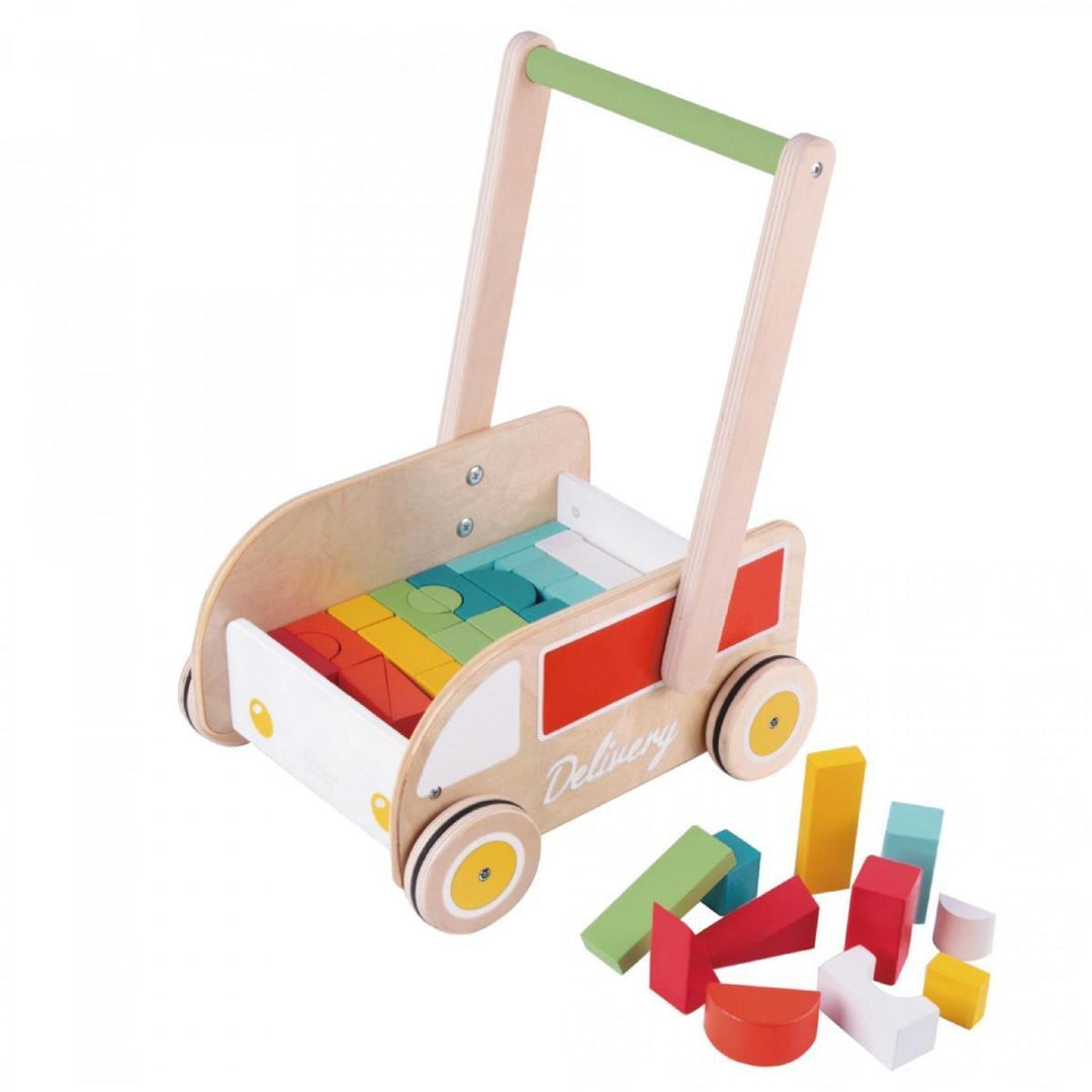 Classic World Delivery Truck Baby Walker With 39 Blocks