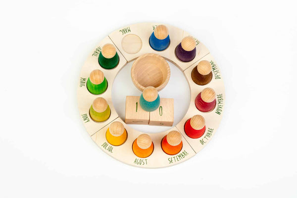 Grapat Perpetual Calendar - Wooden Seasonal Time Tracker by Grapat - Learning Bugs UK