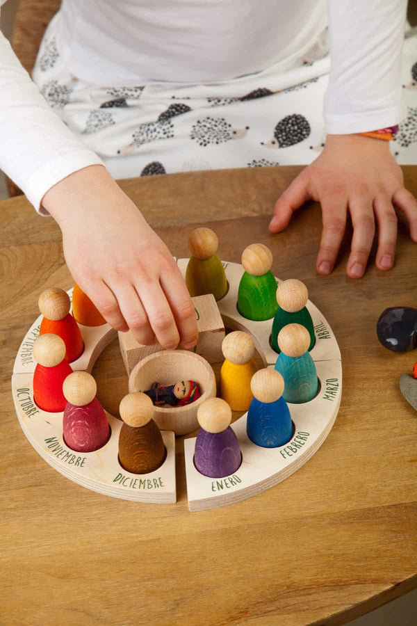 Grapat Perpetual Calendar - Wooden Seasonal Time Tracker by Grapat - Learning Bugs UK