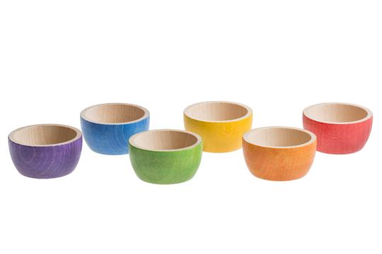 Grapat Colourful Wooden Bowls x6