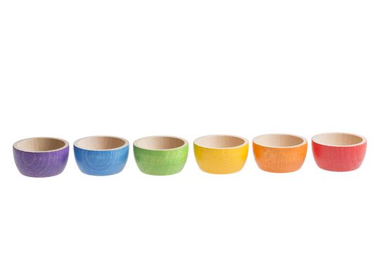 Grapat Colourful Wooden Bowls x6