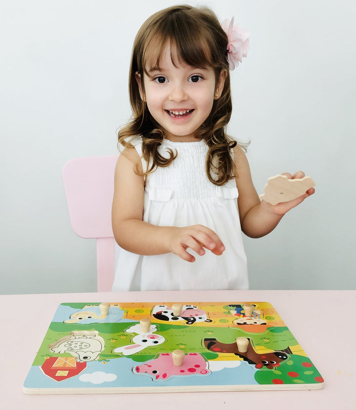 Wooden Sorting Game - Farm Animals