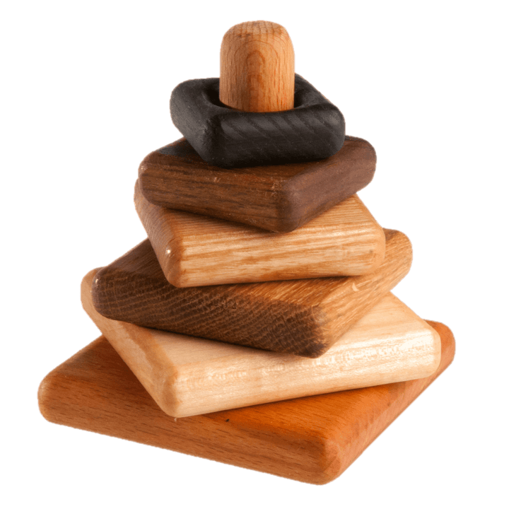 Wooden Stacking Toy - Square