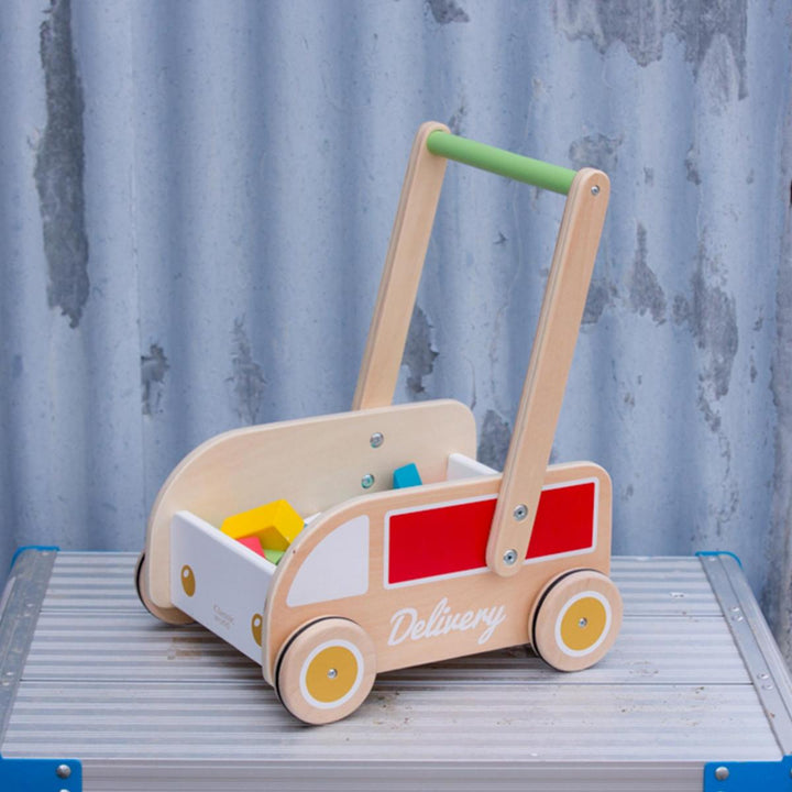Classic World Delivery Truck Baby Walker With 39 Blocks