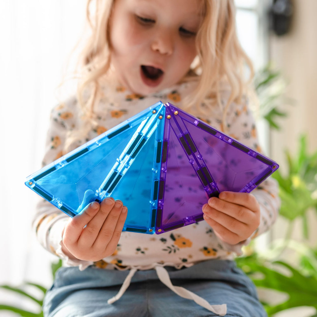 Connetix Tiles 30 Piece Rainbow Geometry Pack