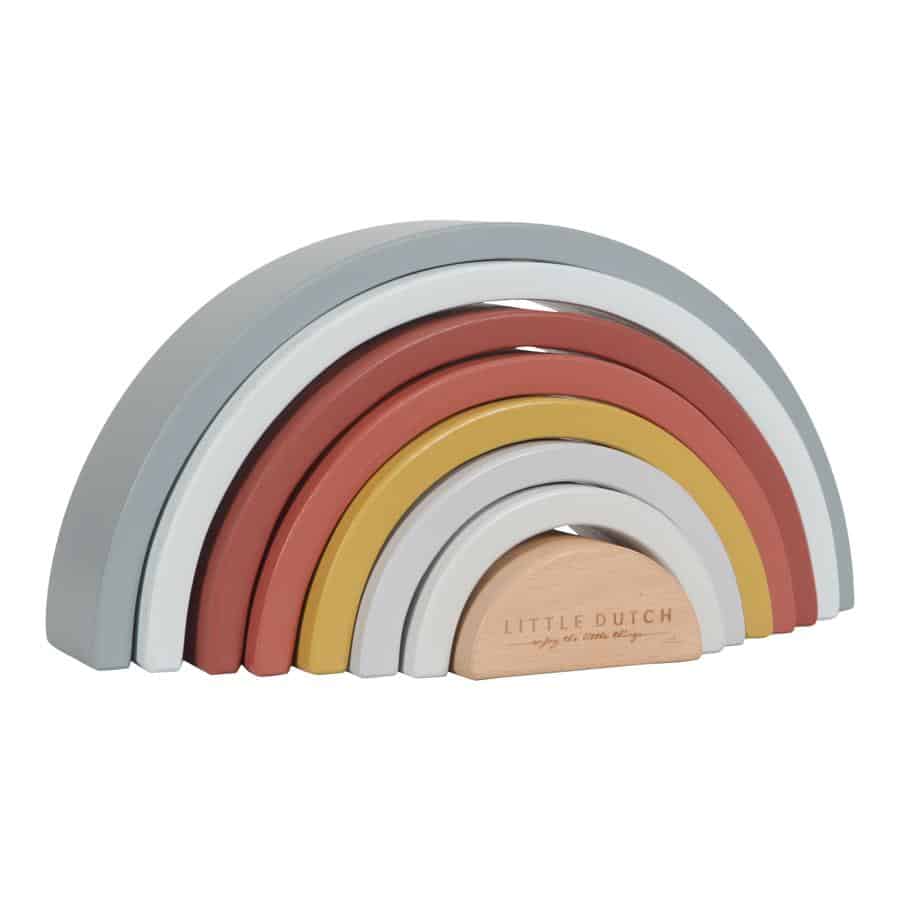 Little Dutch Stacking Rainbow Pure & Nature by Little Dutch - Learning Bugs UK