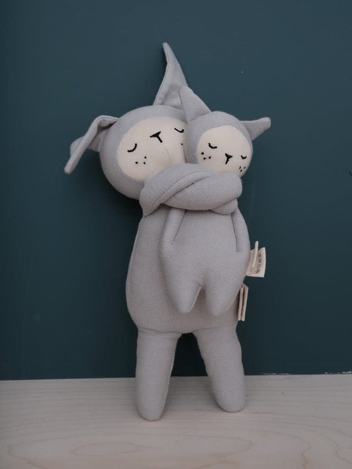 Fabelab Soft Rattle - Bunny Grey