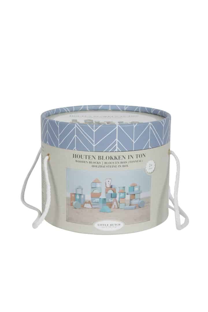 Little Dutch Wooden Blocks in Tons of Blue by Little Dutch - Learning Bugs UK