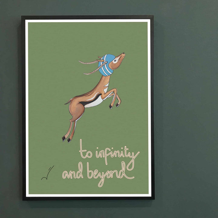 To Infinity & Beyond Gazelle Print