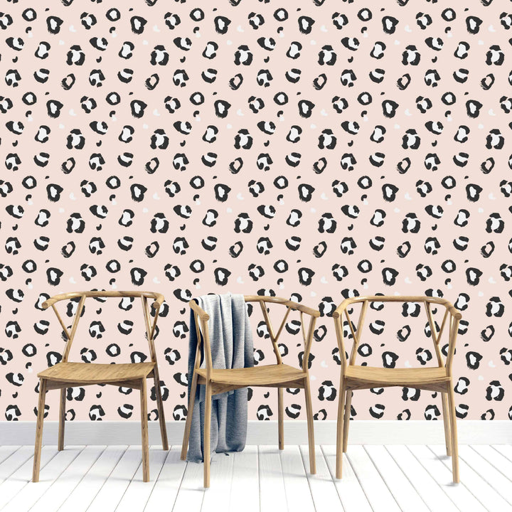 Pink Leopard Print Wallpaper