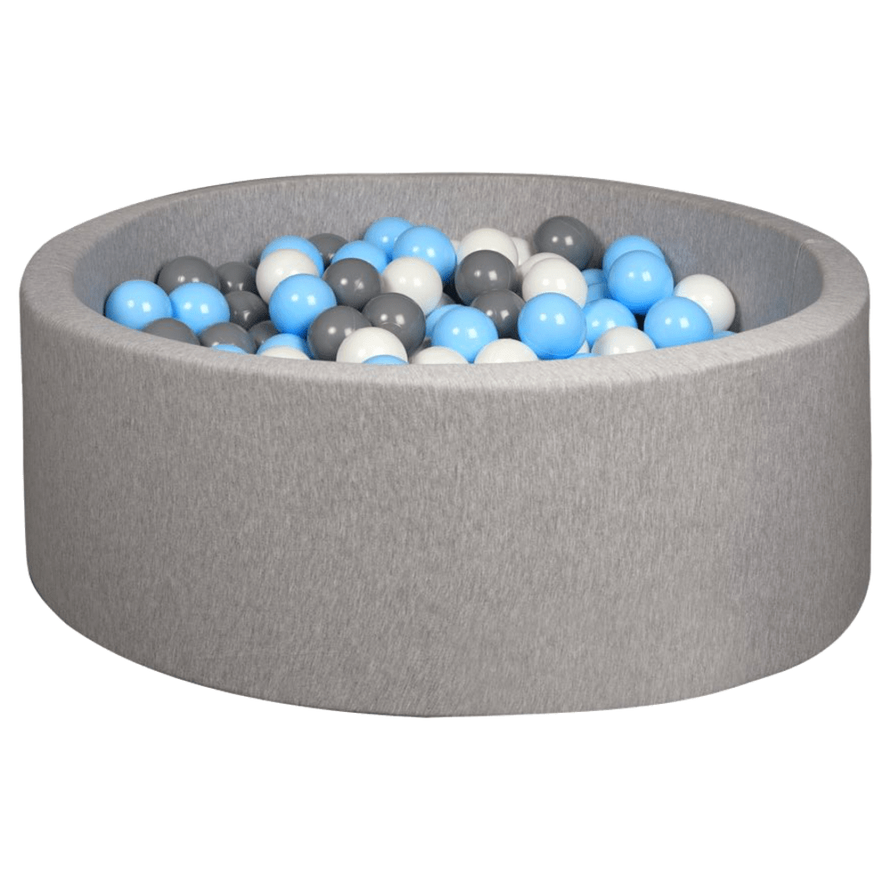 Larisa and Pumpkin Mint Ball Pit - Silver/White Balls
