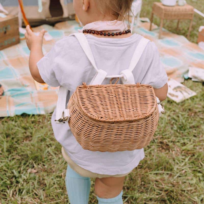 Olli Ella Mini Chari Bag - Natural by Olli Ella - Learning Bugs UK