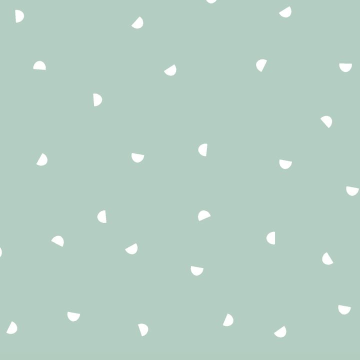 Mini Half Moon Turq Wallpaper