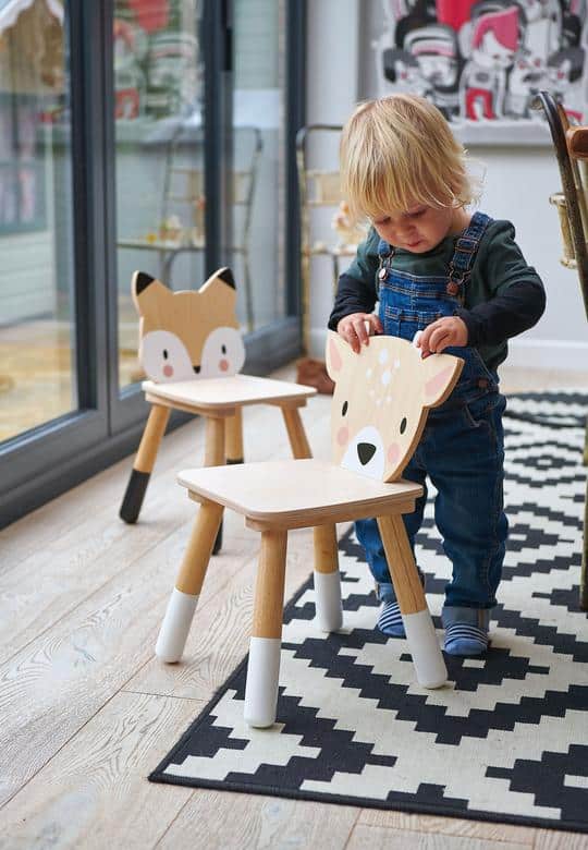Forest Deer Chair - Wooden Toddler Seat