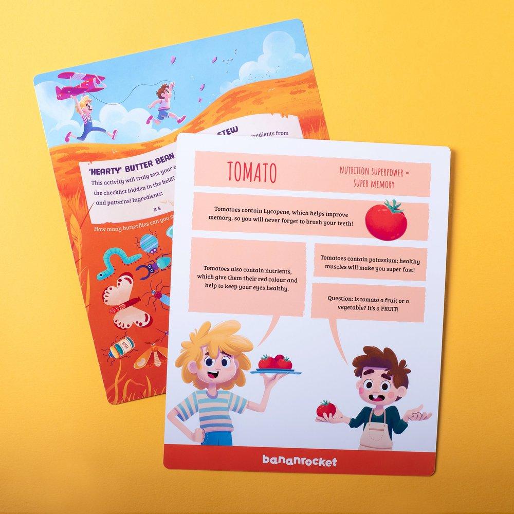 BananRocket Cooking Activity Cards