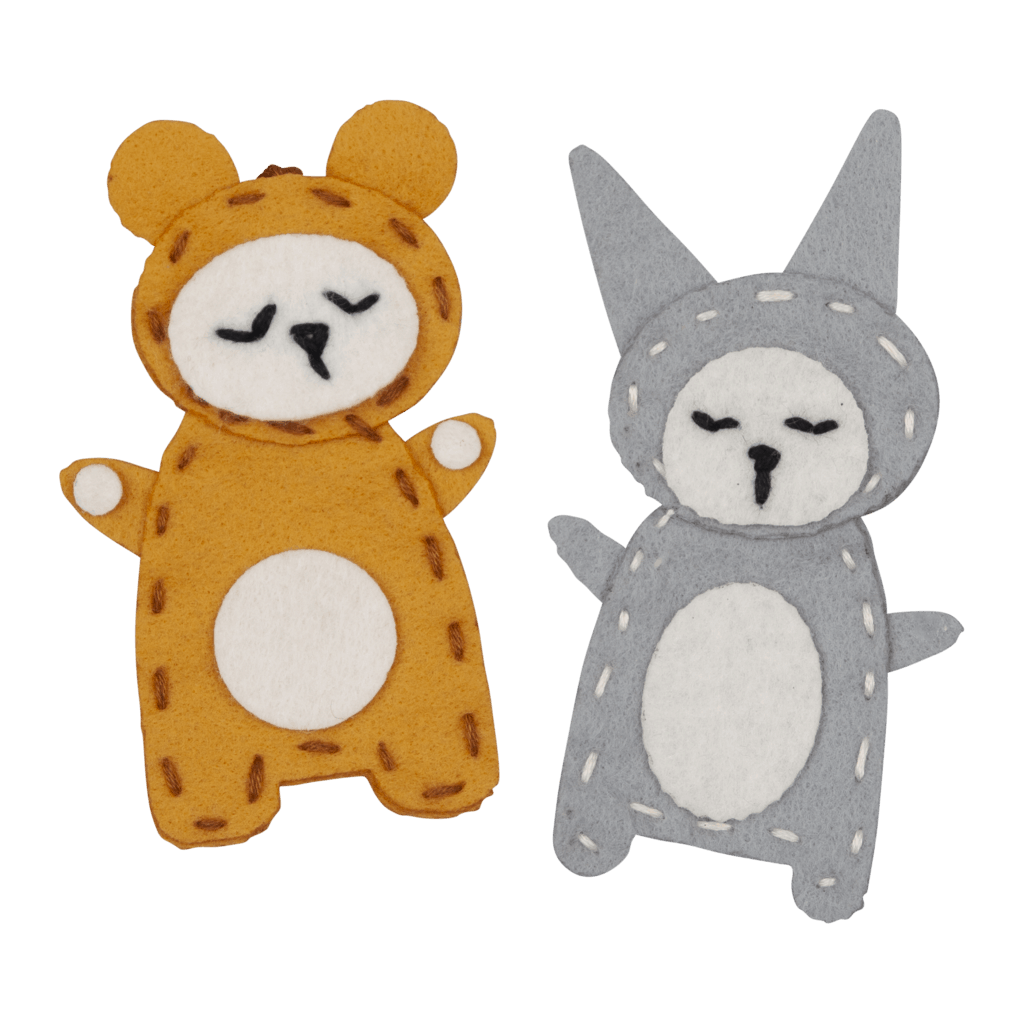 Mini Makers Charm Craft - Bear + Bunny by Fabelab - Learning Bugs UK