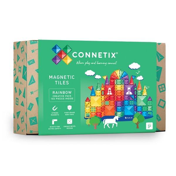 Connetix Tiles 102 Piece Rainbow Creative Pack