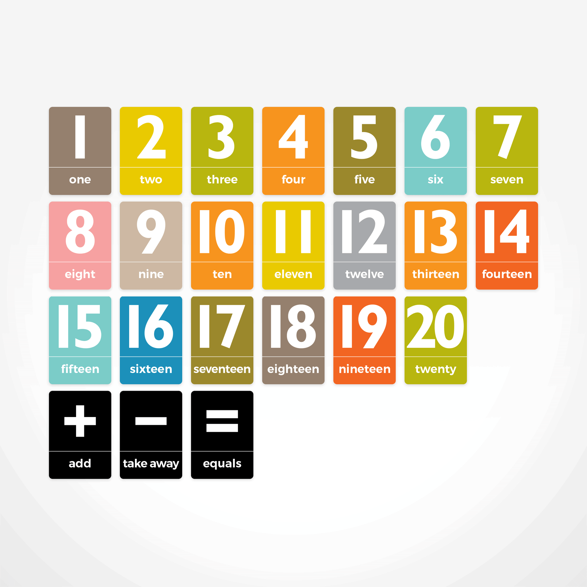 Animal Number Flashcards by The Jam Tart - Learning Bugs UK