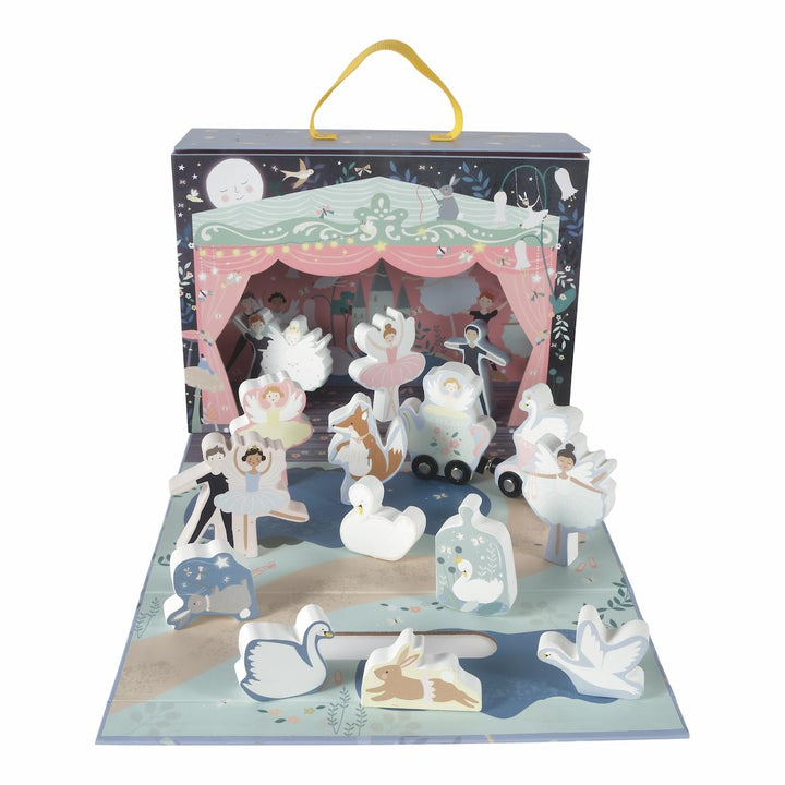 Floss and Rock Play Box with Wooden Pieces - Enchanted