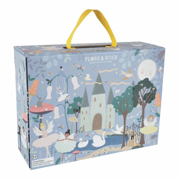 Floss and Rock Play Box with Wooden Pieces - Enchanted