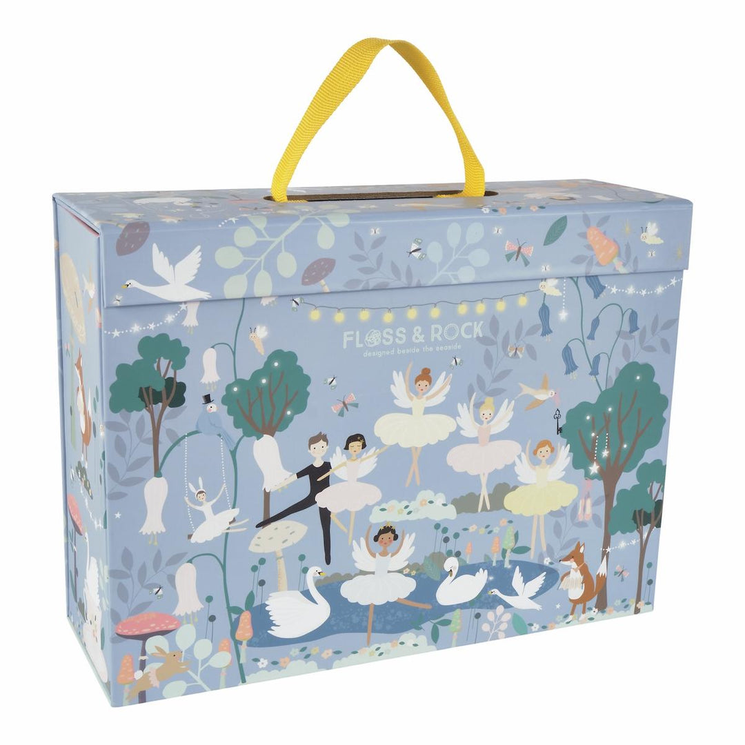 Floss and Rock Play Box with Wooden Pieces - Enchanted