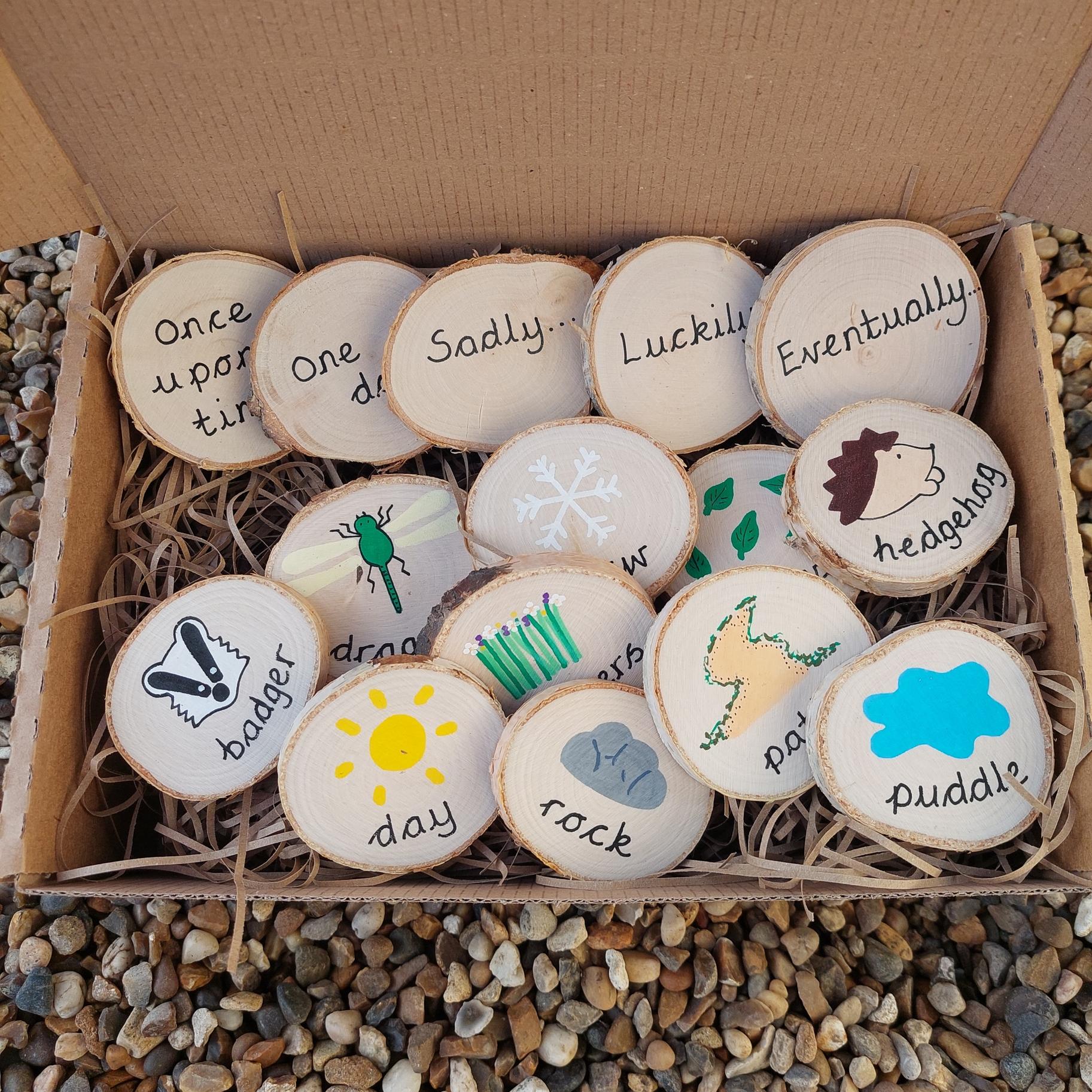 Buy Green Earth Learning Nature Storytelling Wooden Discs Gift Set | for kids by Learning Bugs UK