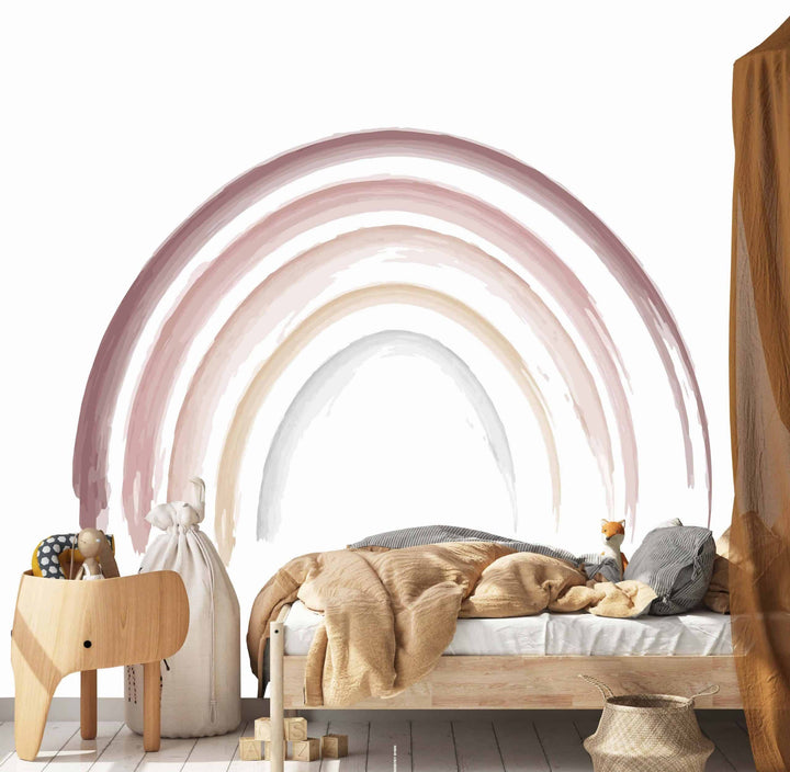 Iris Rainbow Watercolour Wallpaper Mural