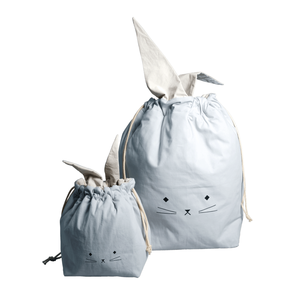 Fabelab Small Storage Bag - Cat - Foggy Blue
