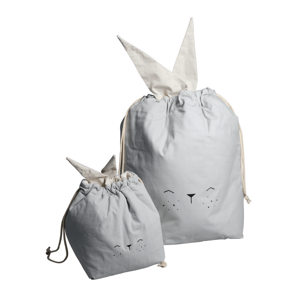 Fabelab Storage Bag - Bunny - Icy Grey
