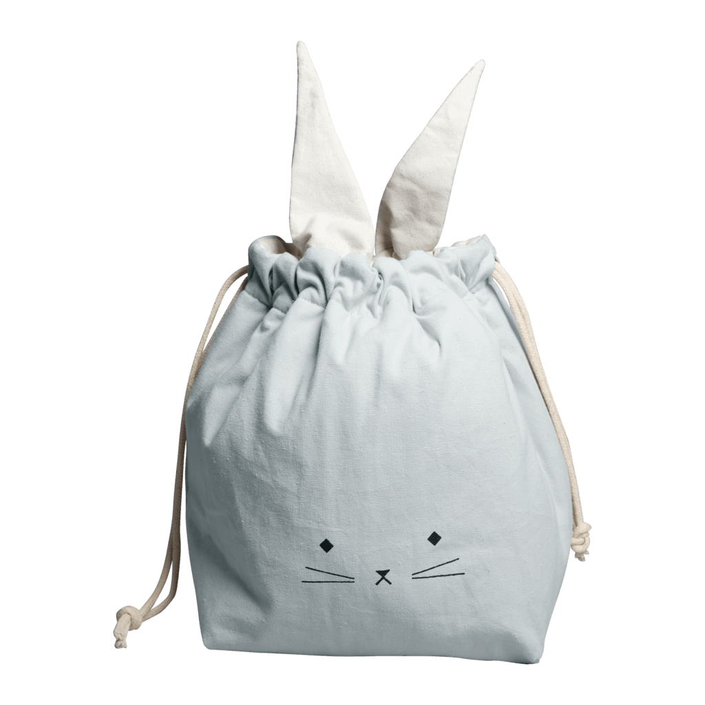 Fabelab Small Storage Bag - Cat - Foggy Blue