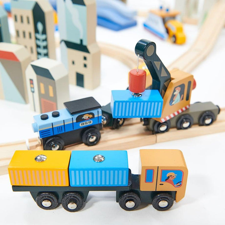 Buy Tender Leaf Toys Mountain View Train Set | for kids by Learning Bugs UK